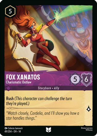 Fox Xanatos - Charismatic Outlaw (49/204) - HCA - Uncommon - Cold Foil