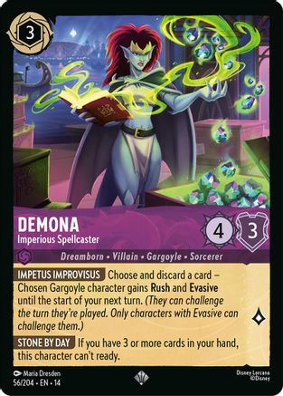 Demona - Imperious Spellcaster (56/204) - HCA - Super Rare - Cold Foil