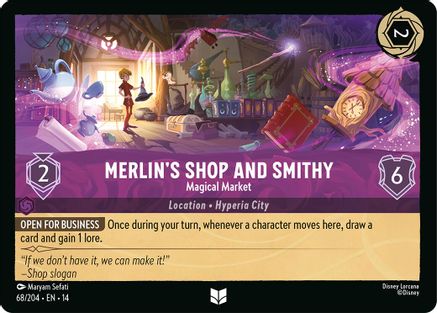 Merlin's Shop and Smithy - Magical Market (68/204) - HCA - Uncommon - Cold Foil