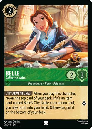 Belle - Reflective Writer (75/204) - HCA - Uncommon - Cold Foil
