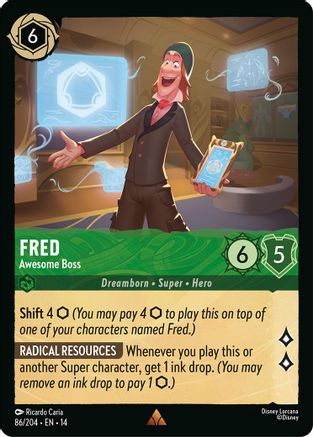 Fred - Awesome Boss (86/204) - HCA - Rare