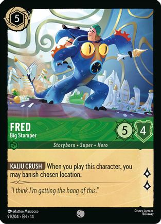 Fred - Big Stomper (91/204) - HCA - Common - Cold Foil