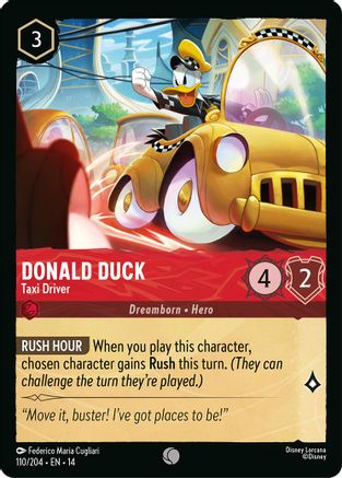 Donald Duck - Taxi Driver (110/204) - HCA - Common