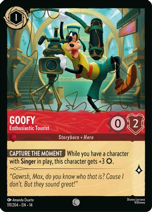 Goofy - Enthusiastic Tourist (111/204) - HCA - Common - Cold Foil