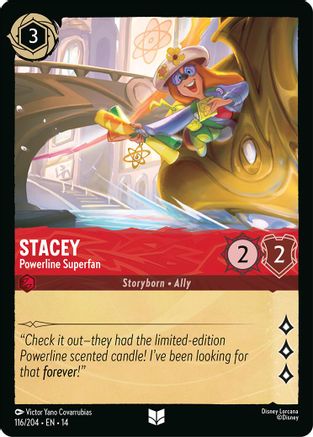 Stacey - Powerline Superfan (116/204) - HCA - Uncommon - Cold Foil