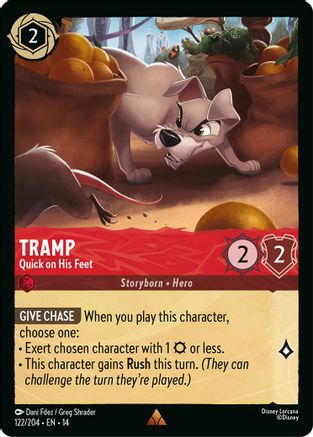 Tramp - Quick on His Feet (122/204) - HCA - Rare