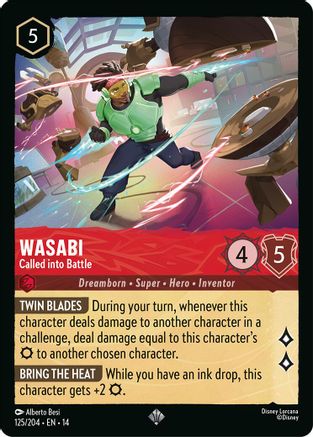 Wasabi - Called into Battle (125/204) - HCA - Super Rare