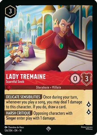 Lady Tremaine - Scornful Snob (126/204) - HCA - Super Rare - Cold Foil
