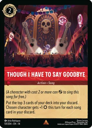 Though I Have to Say Goodbye (131/204) - HCA - Rare