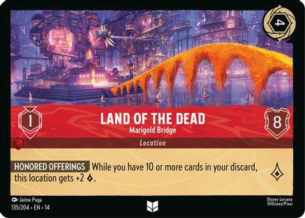 Land of the Dead - Marigold Bridge (135/204) - HCA - Uncommon - Cold Foil