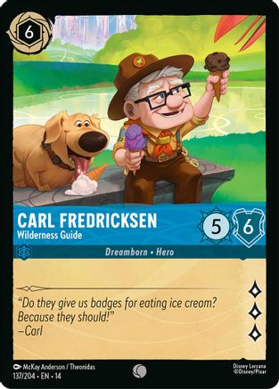 Carl Fredricksen - Wilderness Guide (137/204) - HCA - Common - Cold Foil