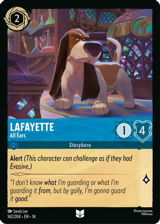 Lafayette - All Ears (142/204) - HCA - Uncommon - Cold Foil