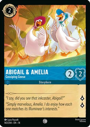 Abigail & Amelia - Gossiping Geese (143/204) - HCA - Common - Cold Foil