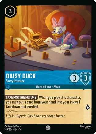 Daisy Duck - Savvy Investor (149/204) - HCA - Common - Cold Foil