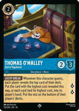Thomas O'Malley - Savvy Vagabond (152/204) - HCA - Super Rare - Cold Foil