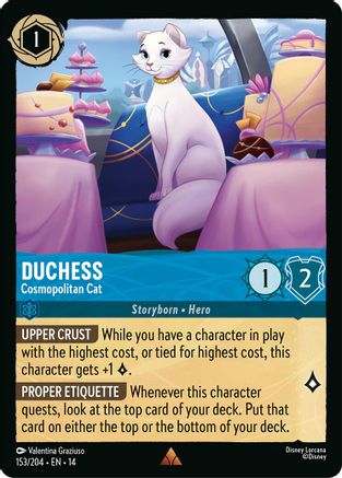 Duchess - Cosmopolitan Cat (153/204) - HCA - Rare