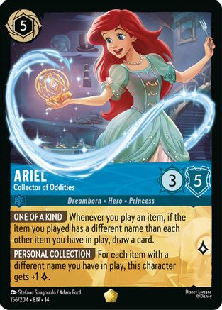 Ariel - Collector of Oddities (156/204) - HCA - Legendary - Cold Foil