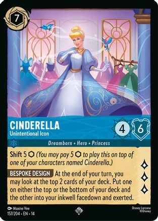 Cinderella - Unintentional Icon (157/204) - HCA - Super Rare