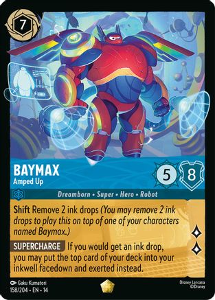 Baymax - Amped Up (158/204) - HCA - Legendary - Holofoil