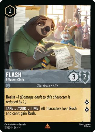 Flash - Efficient Clerk (171/204) - HCA - Rare - Cold Foil