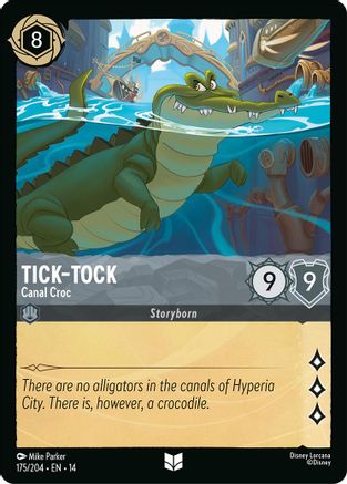 Tick-Tock - Canal Croc (175/204) - HCA - Uncommon - Cold Foil