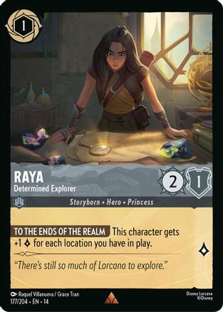 Raya - Determined Explorer (177/204) - HCA - Rare - Cold Foil