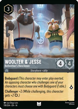 Woolter & Jesse - Bellwether's Henchmen (178/204) - HCA - Uncommon - Cold Foil