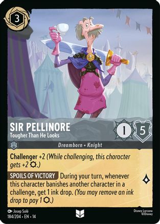 Sir Pellinore - Tougher Than He Looks (184/204) - HCA - Uncommon - Cold Foil