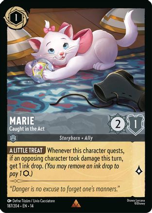 Marie - Caught in the Act (187/204) - HCA - Rare - Cold Foil
