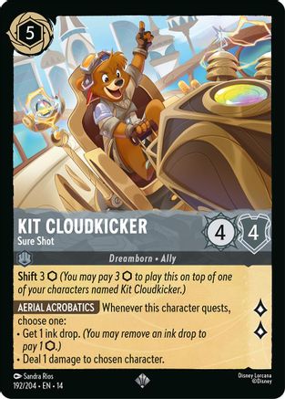 Kit Cloudkicker - Sure Shot (192/204) - HCA - Super Rare - Cold Foil