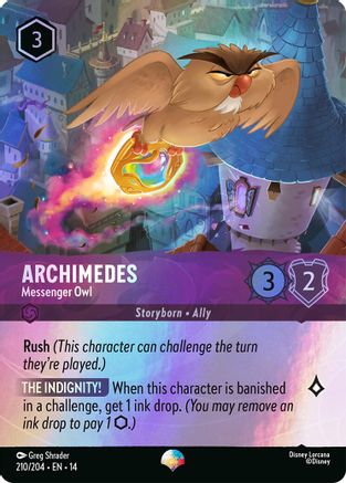Archimedes - Messenger Owl (Epic) (210/204) - HCA - Epic - Holofoil