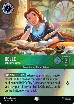 Belle - Reflective Writer (Epic) (212/204) - HCA - Epic - Holofoil