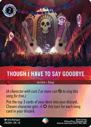 Though I Have to Say Goodbye (Epic) (216/204) - HCA - Epic - Holofoil