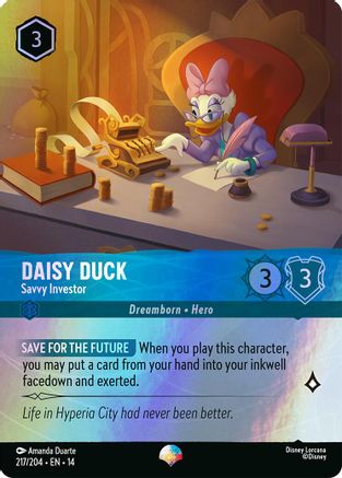 Daisy Duck - Savvy Investor (Epic) (217/204) - HCA - Epic - Holofoil