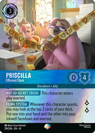 Priscilla - Efficient Clerk (Epic) (219/204) - HCA - Epic - Holofoil