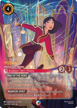Mulan - Martial Arts Master (Enchanted) (234/204) - HCA - Enchanted - Holofoil