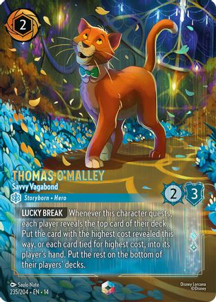 Thomas O'Malley - Savvy Vagabond (Enchanted) (235/204) - HCA - Enchanted - Holofoil