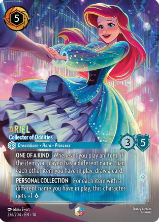 Ariel - Collector of Oddities (Enchanted) (236/204) - HCA - Enchanted - Holofoil