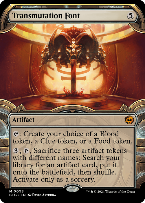 Transmutation Font (BIG-058) - mythic: (Showcase) - Foil