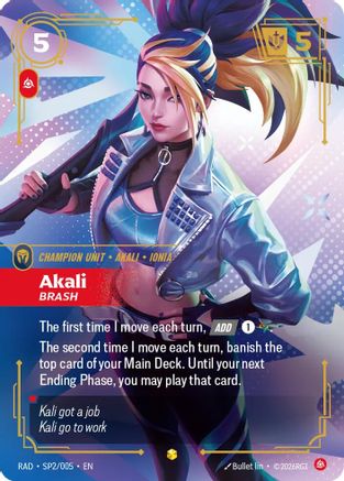 Akali, Brash (SP) (SP2/005) - RAD - Showcase - Foil