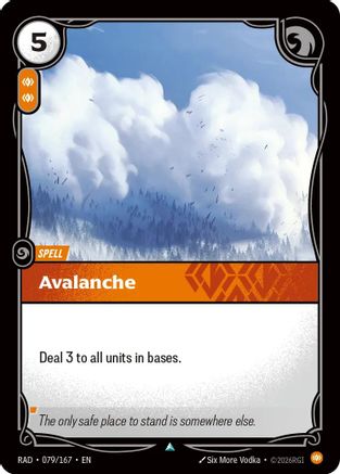Avalanche (079/167) - RAD - Uncommon