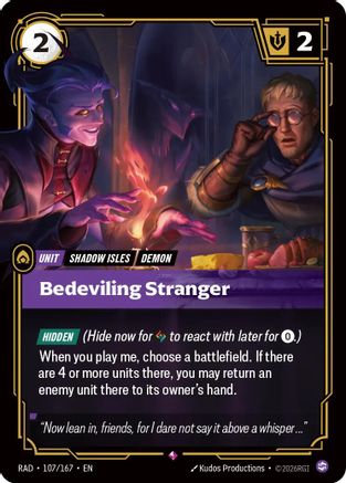 Bedeviling Stranger (107/167) - RAD - Rare - Foil
