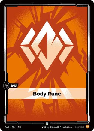 Body Rune (R04) - RAD - Common - Foil