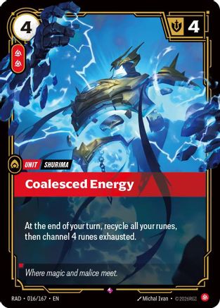 Coalesced Energy (016/167) - RAD - Rare - Foil