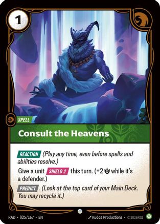 Consult the Heavens (025/167) - RAD - Common - Foil