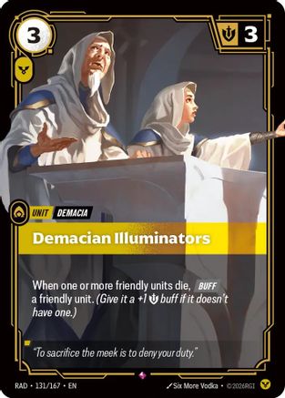 Demacian Illuminators (131/167) - RAD - Rare - Foil