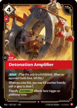 Detonation Amplifier (017/167) - RAD - Rare - Foil