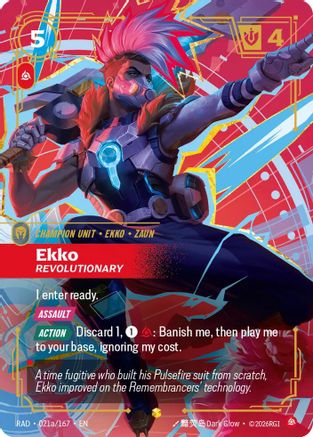Ekko, Revolutionary (Alternate Art) (021a/167) - RAD - Showcase - Foil