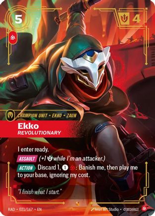 Ekko, Revolutionary (021/167) - RAD - Epic - Foil
