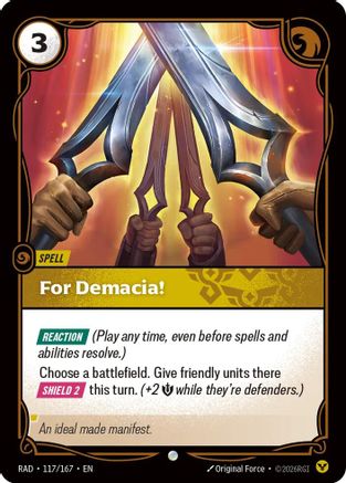 For Demacia! (117/167) - RAD - Common